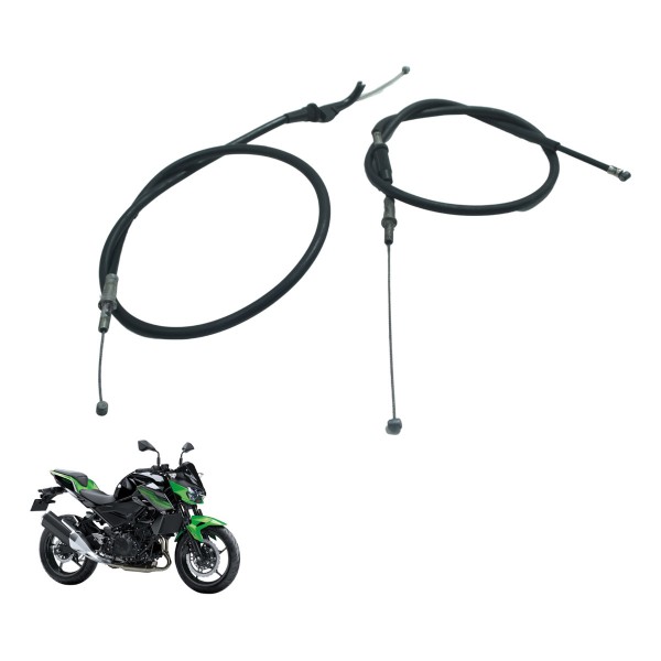 Cabos A E B Acelerador Kawasaki Z 400 19-23 Original