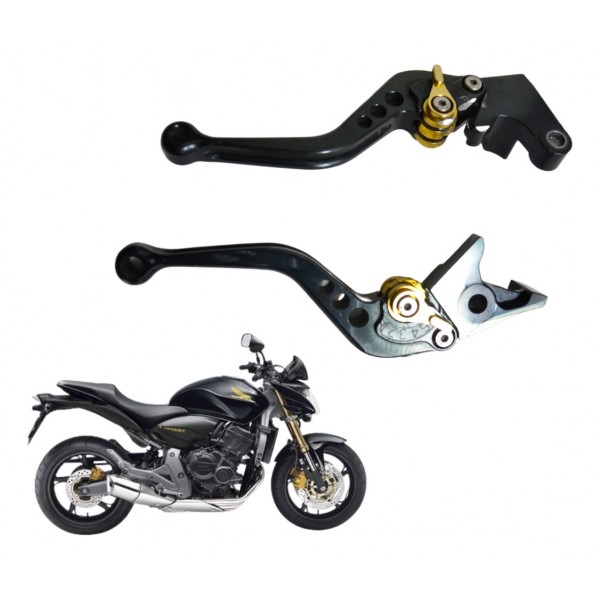 Jogo Manete Esportivo C/ Avaria Honda Cb 600f Hornet 08-11