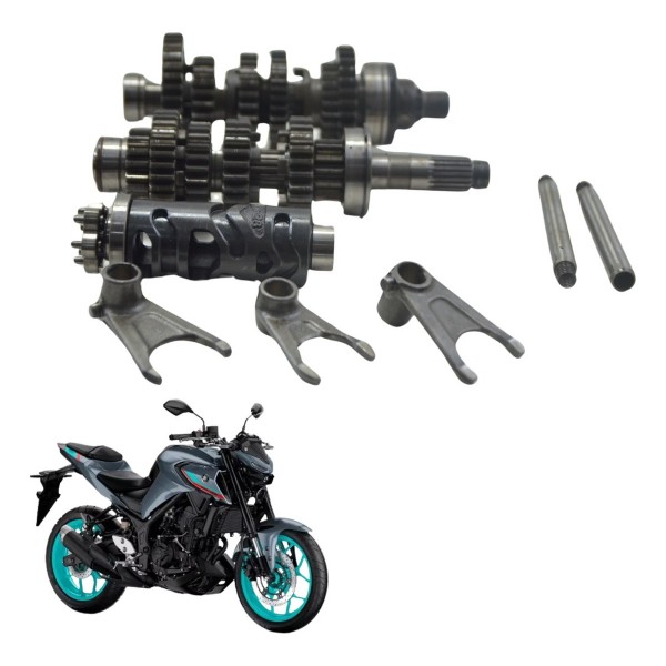 Caixa De Marcha Completa Yamaha Mt 03 20-24 Original