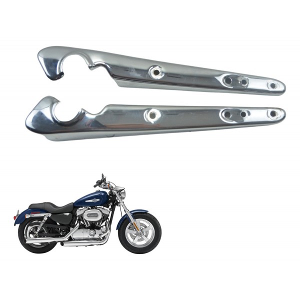 Par Espada Paralama Traseiro Harley Xl 1200 2013 Original