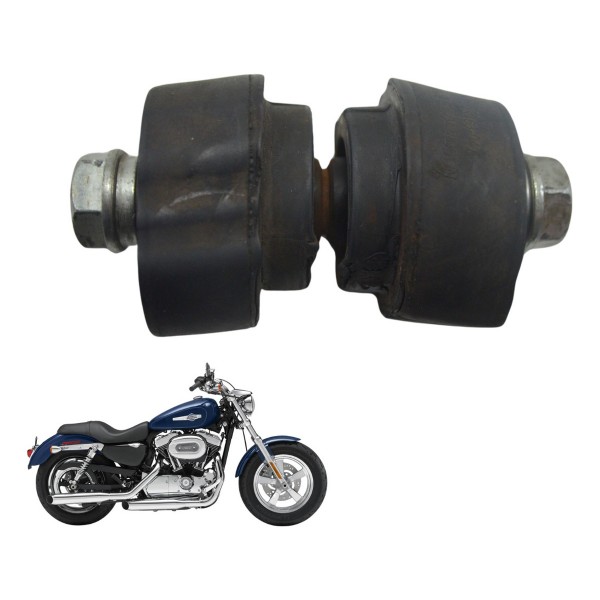 Jogo Coxim Suporte Motor Traseiro Harley Xl 1200 2013 Orig