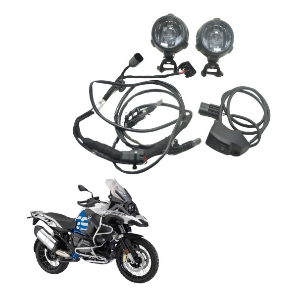 Jogo Farol Auxiliar Cibie Completo Bmw R 1200 Gs Adv 13-19