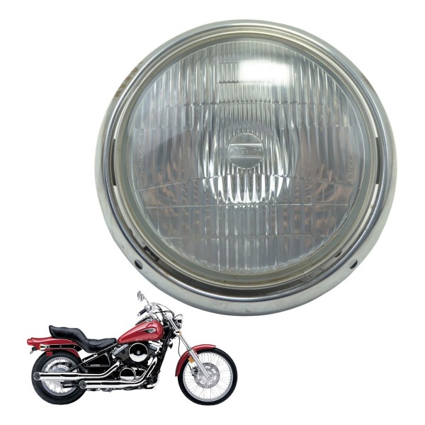 Farol E Aro C/ Detalhes Kawasaki Vulcan Vn 800 95-05 Orig