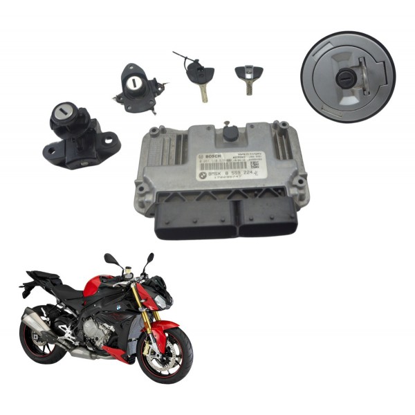 Kit Chave Ignição Modulo Cold Bmw S 1000 R 14-17 Original