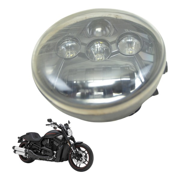 Farol C/ Detalhes Harley Night Rod 12-16 Original