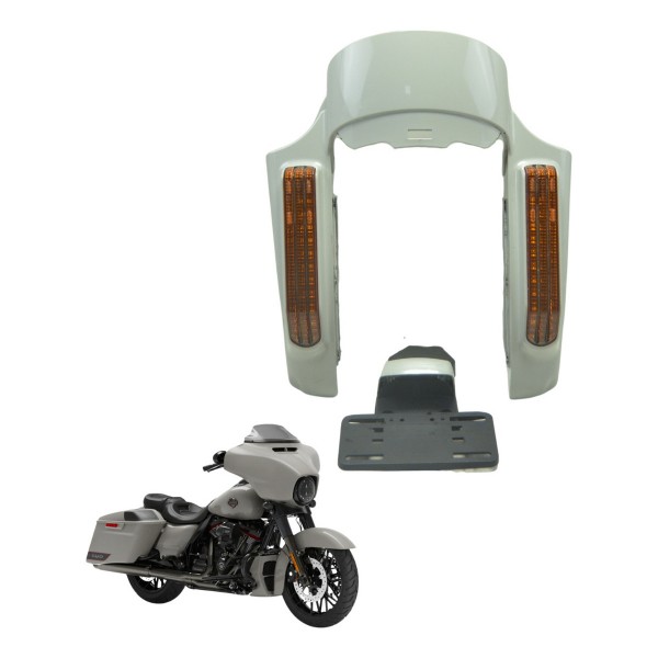 Lanterna C/pisca Led Suporte Placa Harley Street Glide Cvo