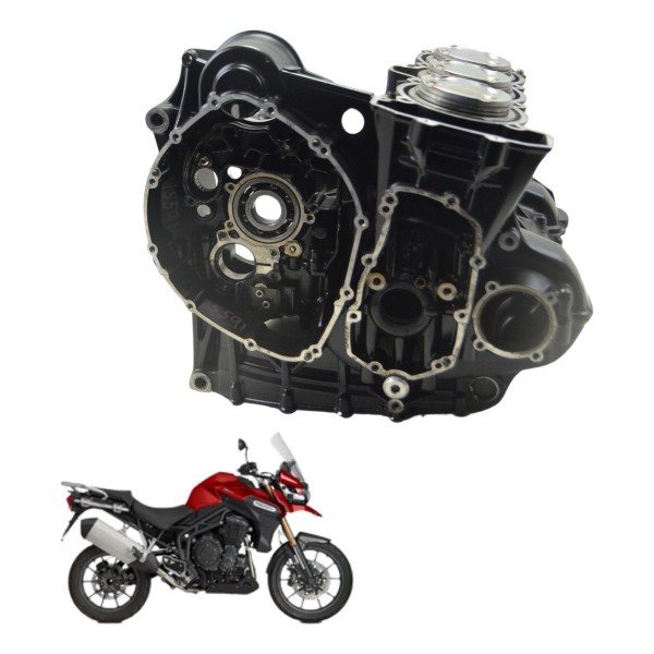 Bloco Motor Carcaça Pistão Anéis Triumph Tiger 1200 12-17 Ex