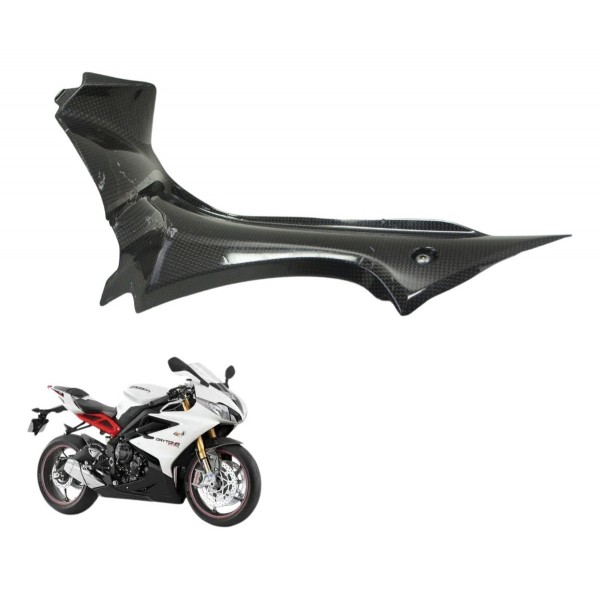 Acabamento Painel Direito Carbono Triumph Daytona 675r 13-16