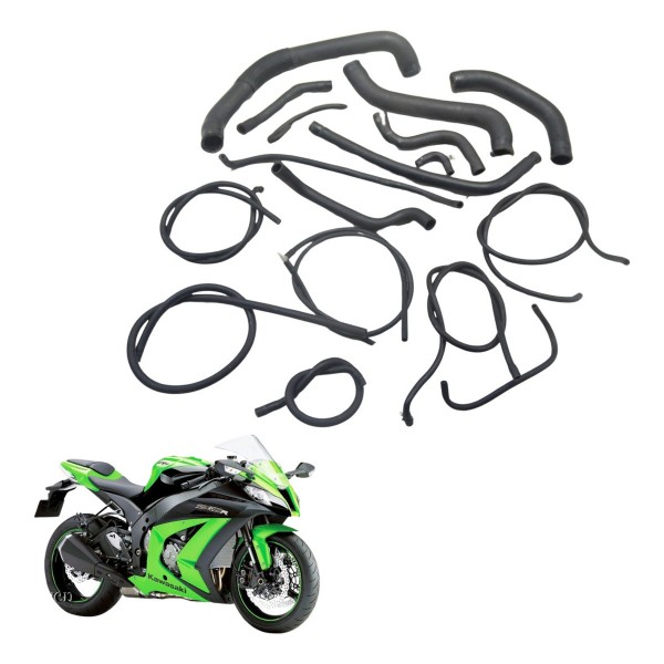 Kit Mangueiras Kawasaki Zx 10r 10-15 Original