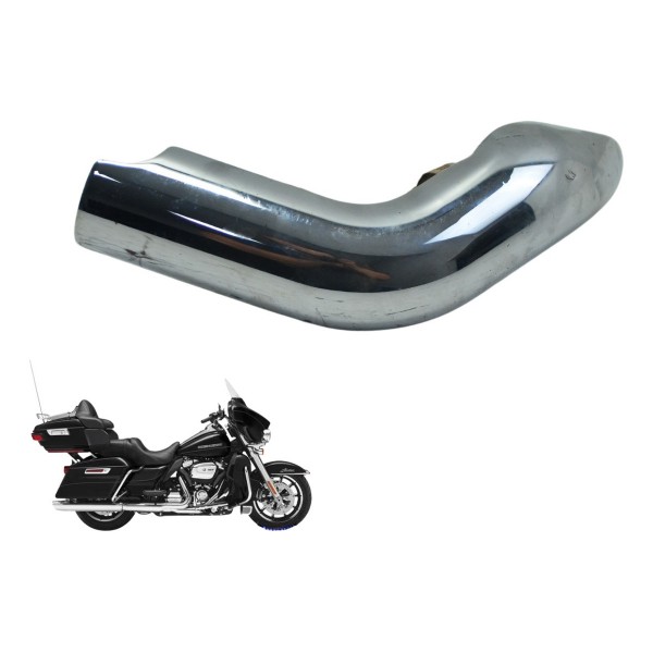 Capa Escape Esq Detalhes Harley Electra Glide Touring 17-19