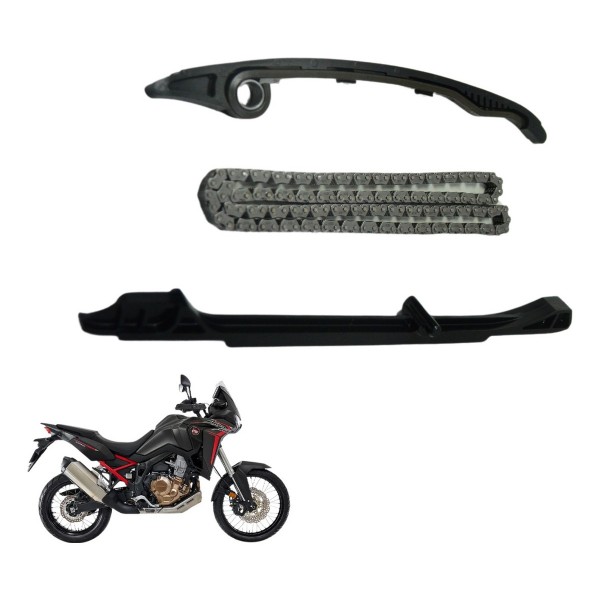 Kit Guia Tensor Corrente Comando Honda Crf 1100l África Twin