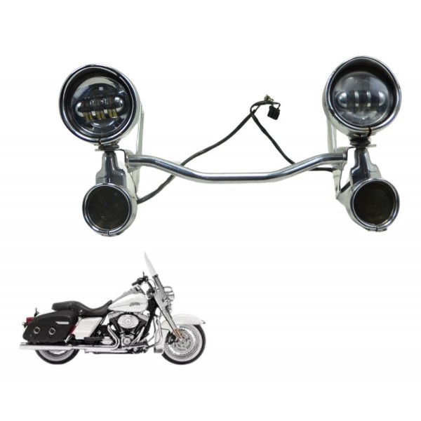 Farol Auxiliar C/ Pisca Harley Road King Touring 2013 Orig