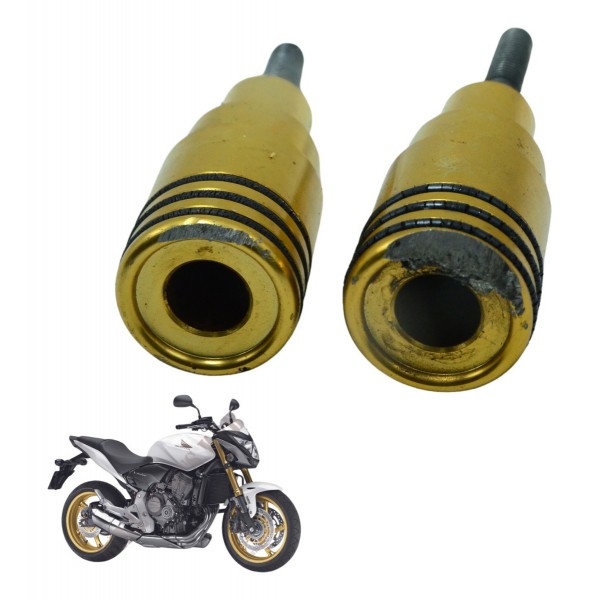 Par Slider C/ Detalhes Honda Cb 600f Hornet 12-14 Original