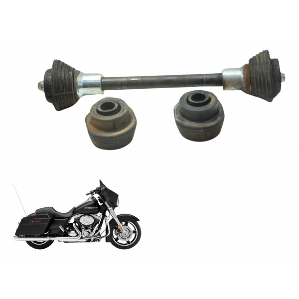 Jogo Coxim Suporte Motor Harley Street Glide Touring 11-13