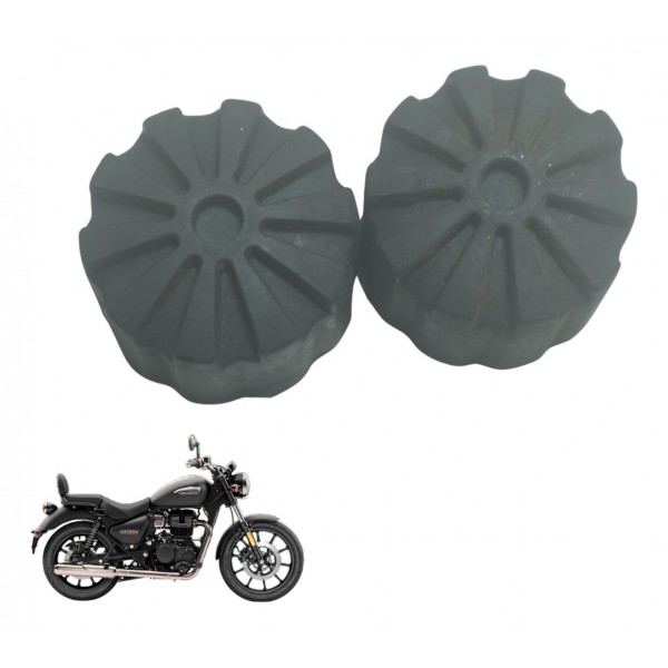 Par Borracha Suporte Tanque Royal Enfield Meteor 350 21-24