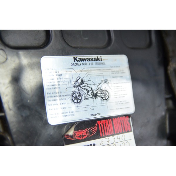 Banco Traseiro C/ Detalhes Kawasaki Ninja 250 R 08-12 Orig