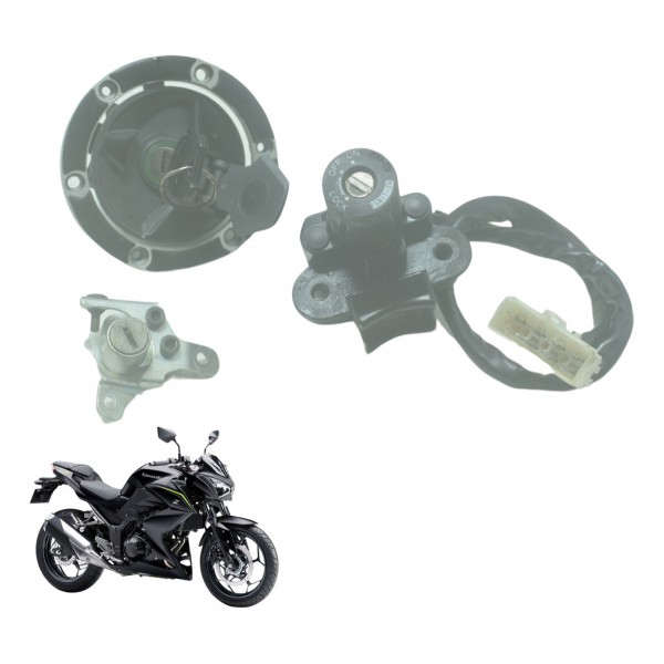 Kit Chave Ignição Kawasaki Z 300 13-18 Original