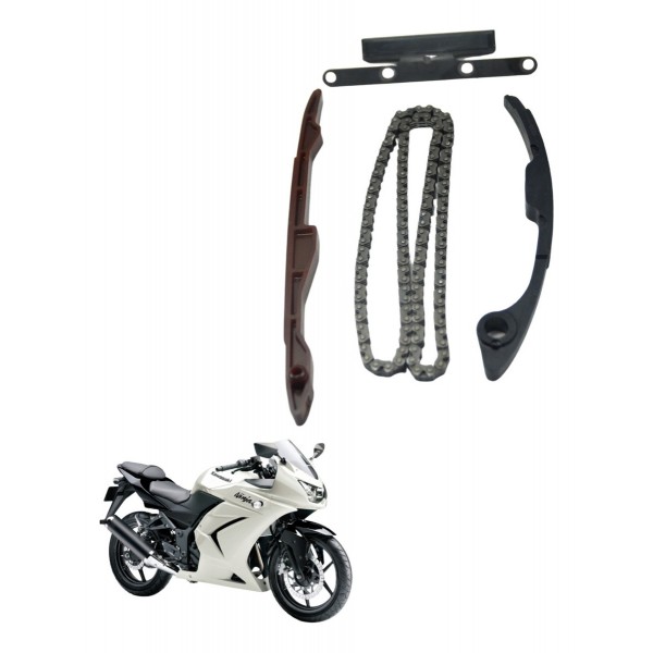 Kit Guia Tensor Corrente Comando Kawasaki Ninja 250 R 08-12