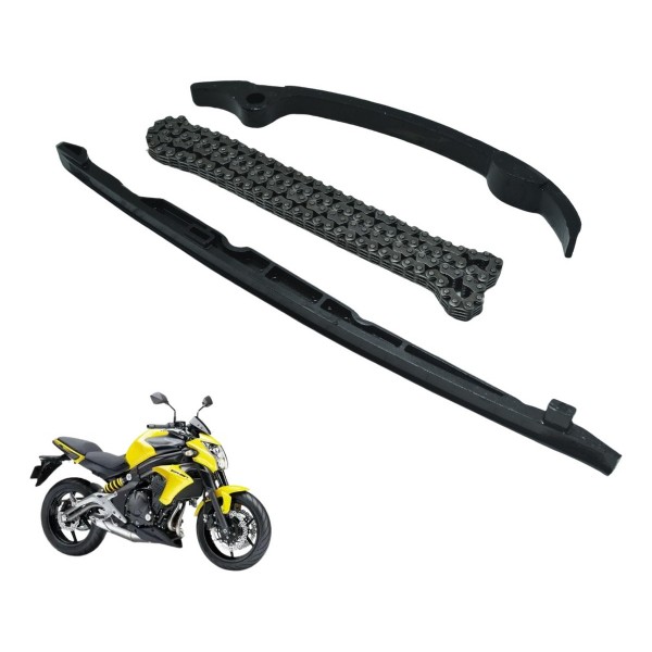 Kit Guia Tensor Corrente Com Kawasaki Er6n Er-6n 10-12 Orig