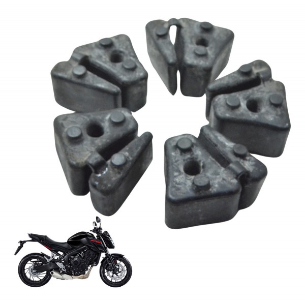 Jogo Coxim Cubo Coroa Honda Cb 650f 18-21 Original