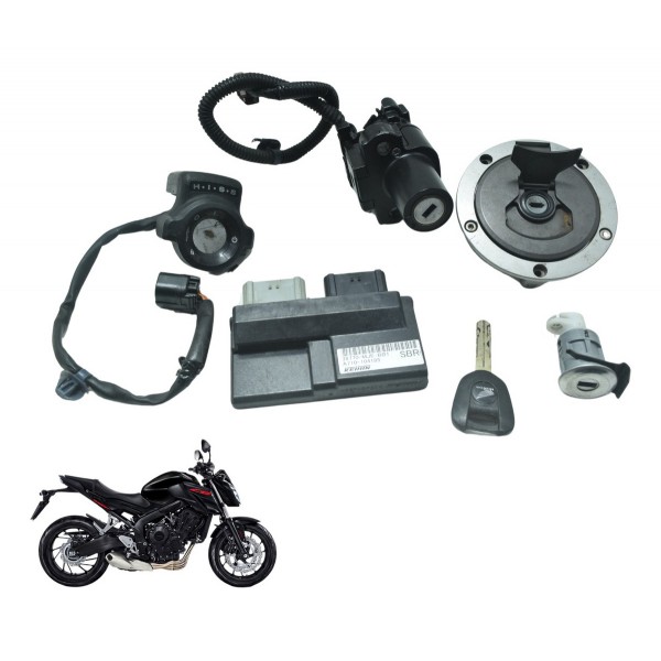 Kit Chave Ignição Modulo Ecu Honda Cb 650f 18-21 Original