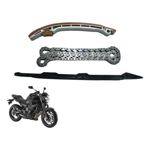 Kit Guia Tensor Corrente Comando Yamaha Xj6 N 10-12 Original