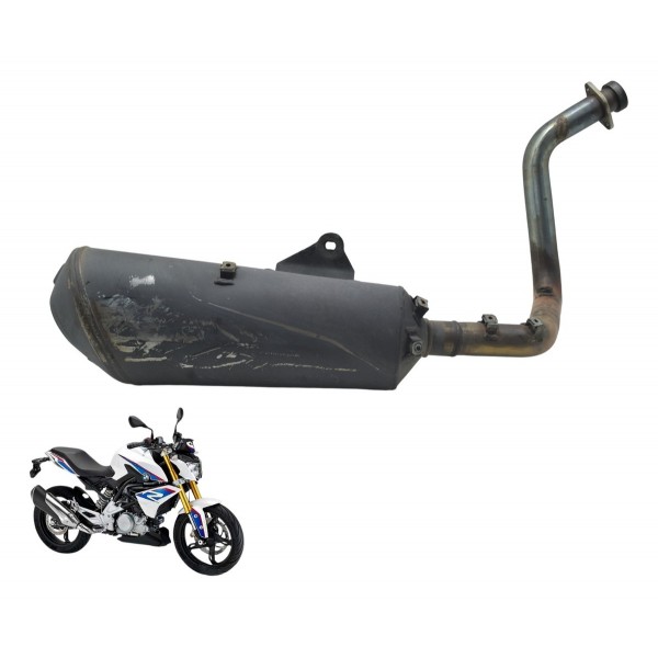 Ponteira Escape C/ Detalhes Bmw G 310 R 17-20 Original