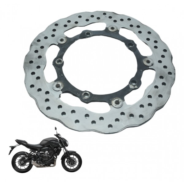 Disco Freio Dianteiro Yamaha Mt 07 19-24 Original Usado