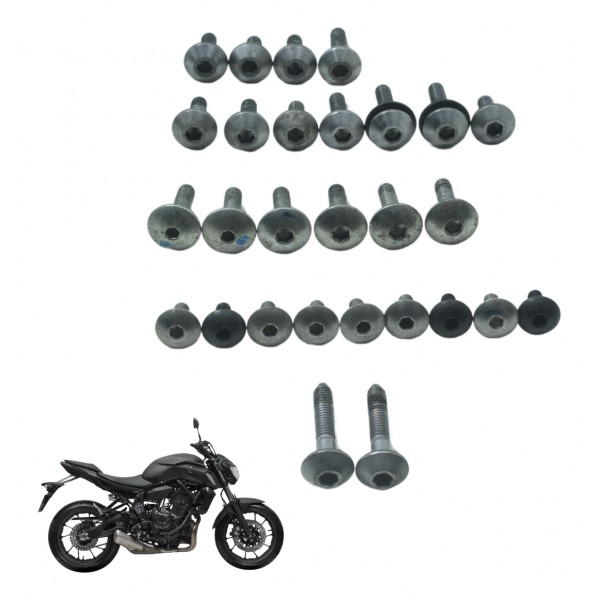 Jogo Parafuso Carenagem Yamaha Mt 07 19-24 Original