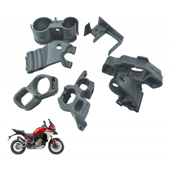 Jogo Guia Cabos Ducati Multistrada V4 V4s 21-24 Original