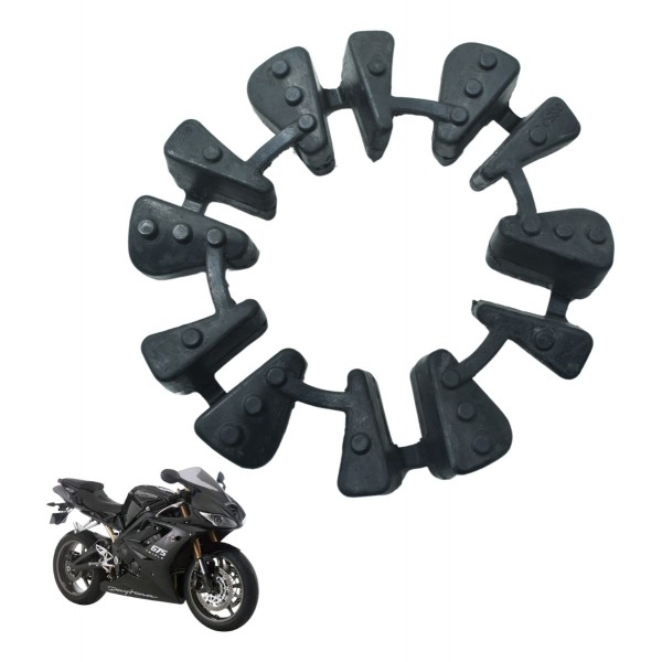 Jogo Coxim Cubo Coroa Triumph Daytona 675r 09-12 Original