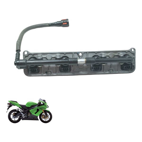 Flauta Injeção Secundária C/ Bicos Kawasaki Zx 6r 05-06 Orig