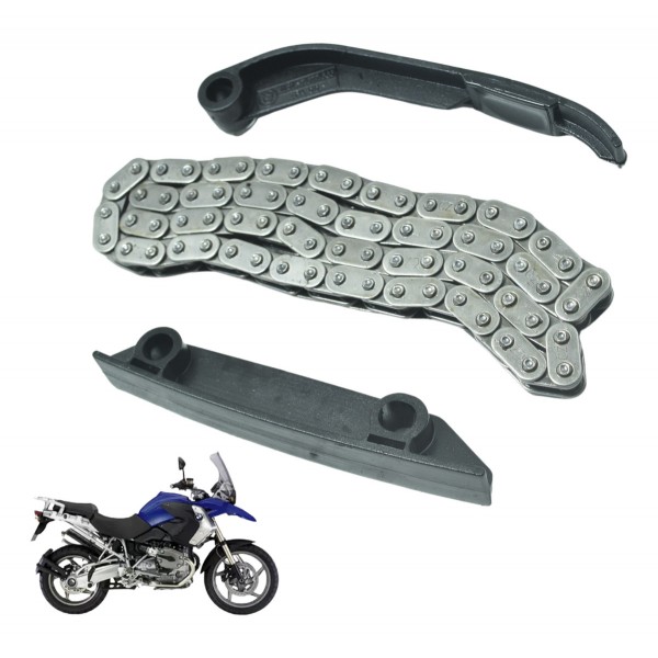 Kit Guia Corrente Bomba Óleo Bmw R1200 R 1200 Gs 2008 Orig