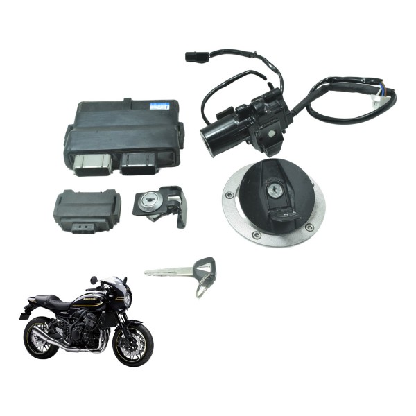 Kit Chave Code Modulo Ecu Kawasaki Z 900 Rs 18-24 Original