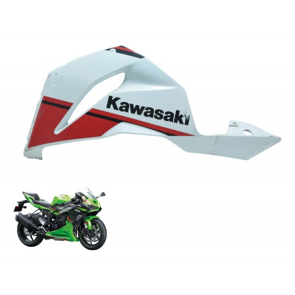 Spoiler Esquerdo C/ Avaria Kawasaki Zx636 Zx 6r 19-24 Orig