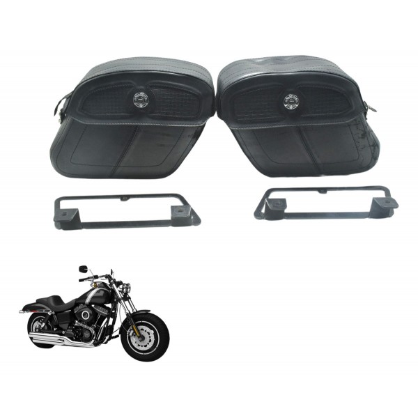 Par Alforge Harley Davidson Fat Bob Fxdf 13-16 Paralelo