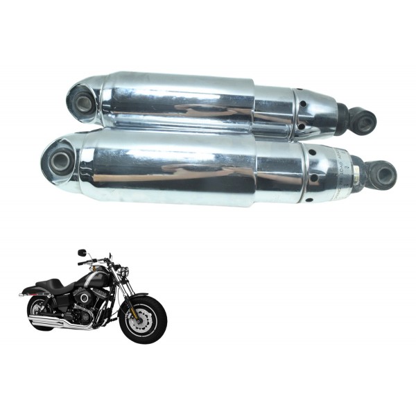 Par Amortecedor Tras Harley Davidson Fat Bob Fxdf 13-16 Usad