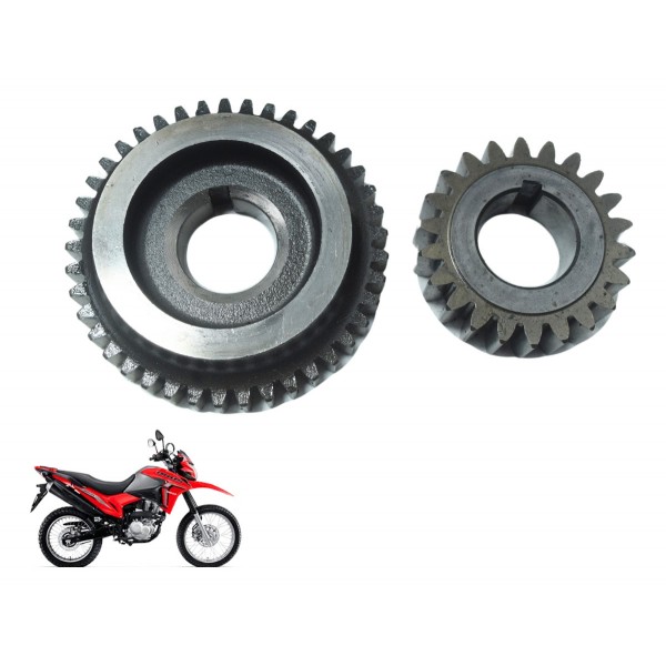 Par Engrenagem Balanceiro Honda Nxr Bros 160 15-23 Original