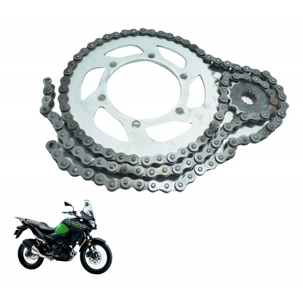 Kit Relação S/ Uma Emenda Kawasaki Versys 300 X 18-24 Orig