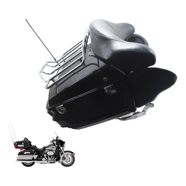 Tour Pack C/ Detalhes Harley Electra Touring 08-13 Original