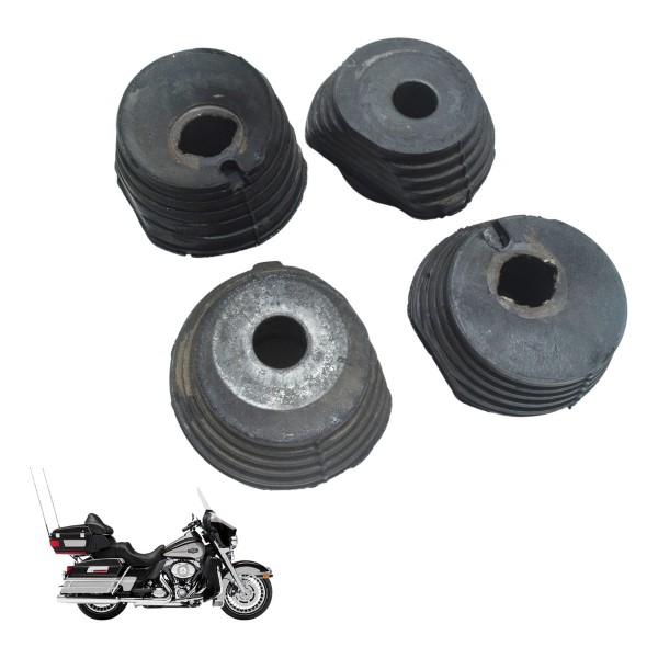 Jogo Coxim Suporte Motor C/det Harley Electra Touring 08-13