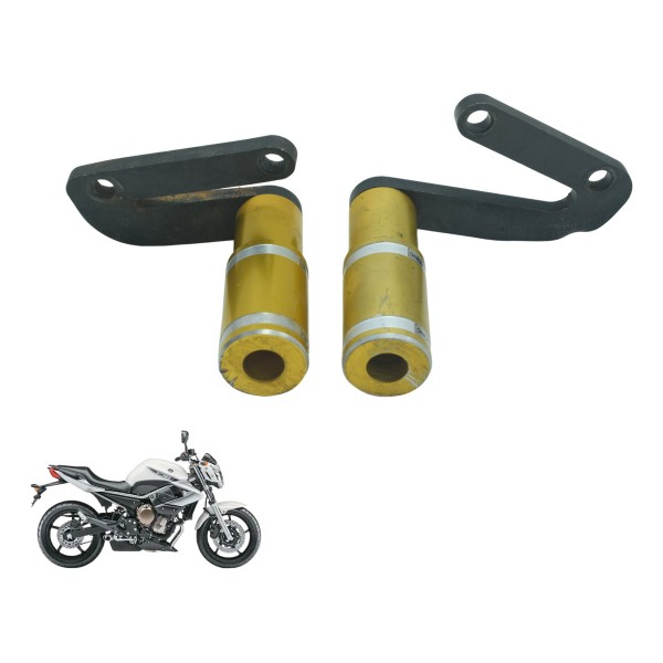 Par Slider C/ Detalhes Yamaha Xj6 N 10-12 Original