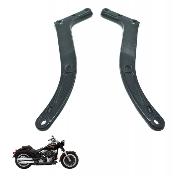 Par Suporte Paralama Harley Softail Fat Boy Flstf 11-15 Orig