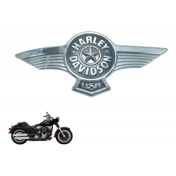 Emblema Tanque Detal Harley Softail Fat Boy Flstf 11-15 Orig