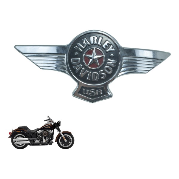 Emblema Tanque Harley Softail Fat Boy Flstf 11-15 Original