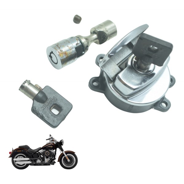 Kit Chave Ignição Harley Softail Fat Boy Flstf 11-15 Orig