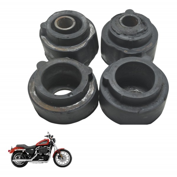 Jogo Coxim Suporte Motor Harley 883 R Sportster 08-09 Orig