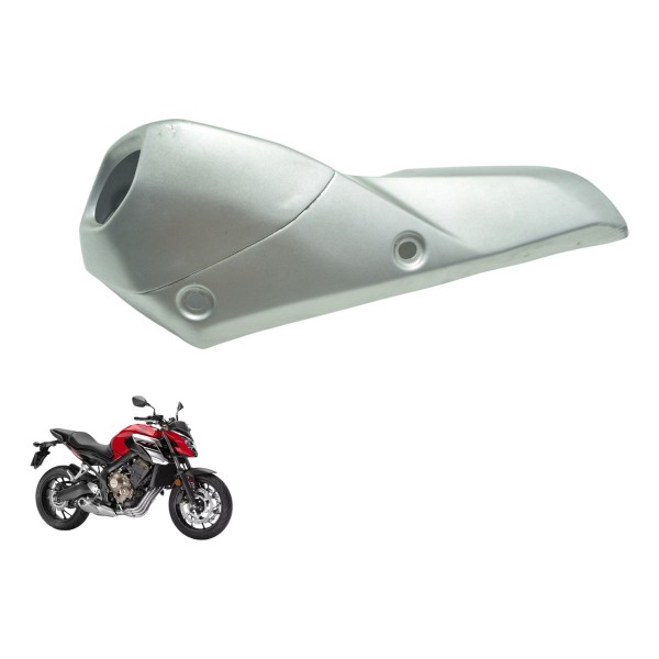 Capa Ponteira Escape C/ Detalhes Honda Cb 650f 18-21 Orig