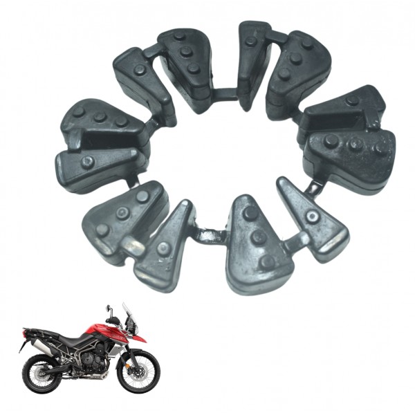 Jogo Coxim Cubo Coroa Triumph Tiger 800 Xca 18-20 Original