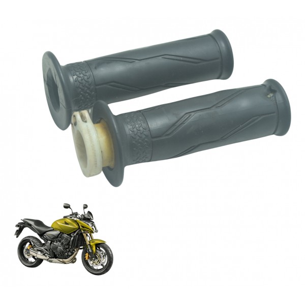 Par Manopla C/ Detalhes Honda Cb 600f Hornet 08-11 Original